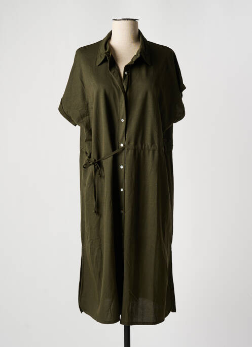 Robe mi-longue vert WNT COLLECTION pour femme