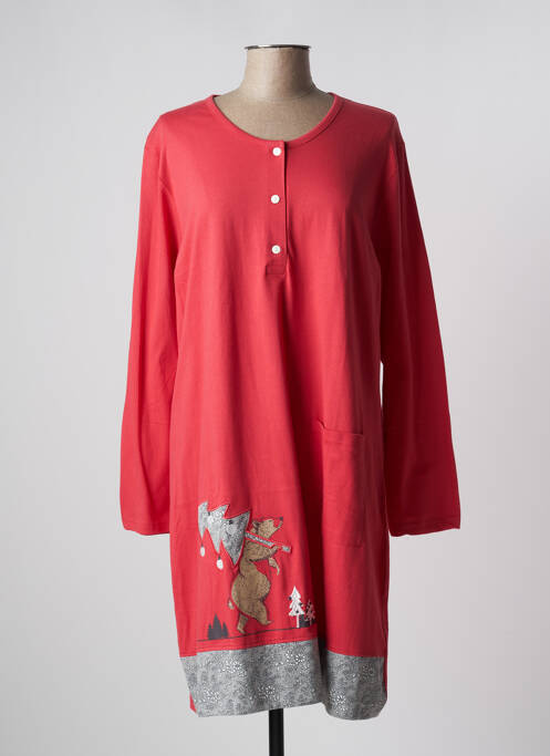 Chemise de nuit rouge ROSE POMME pour femme