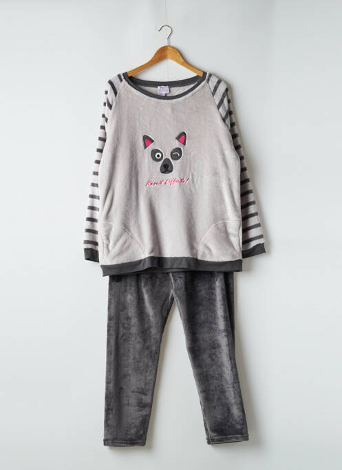 Pyjama gris ROSE POMME pour femme