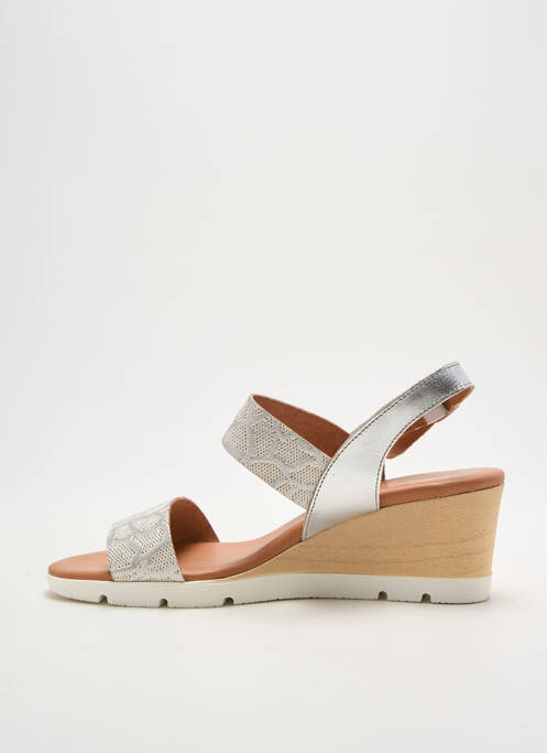 Sandales/Nu pieds argent ELUE PAR NOUS pour femme