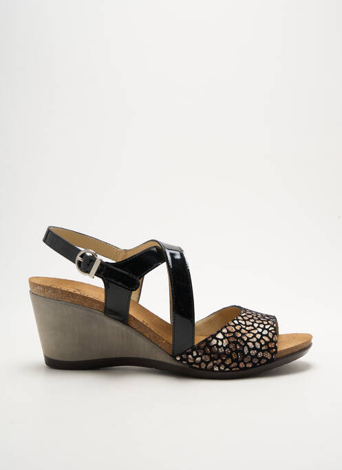 Sandales/Nu pieds noir GEO-REINO pour femme