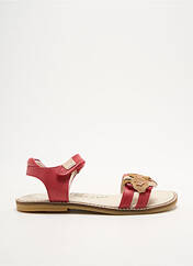 Sandales/Nu pieds rouge GARVALIN pour fille seconde vue