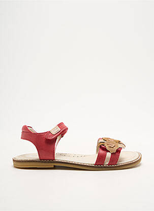 Sandales/Nu pieds rouge GARVALIN pour fille