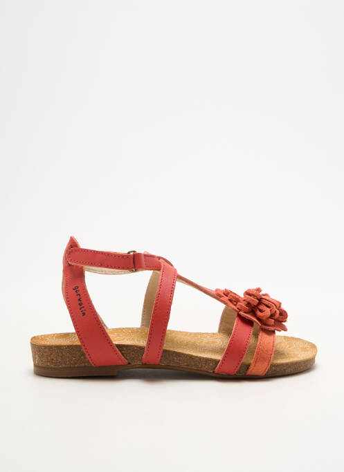 Sandales/Nu pieds rouge GARVALIN pour fille