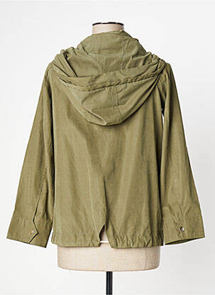 Coupe-vent poches a capuche vert C'EST BEAU LA VIE femme