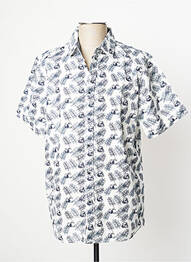 Chemise manches courtes blanc TIFFOSI homme