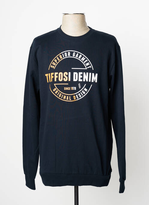 Sweat-shirt bleu TIFFOSI pour homme