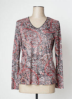 Top col v manches longues noir DIANE LAURY femme