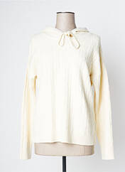 Sweat-shirt à capuche beige JULIE GUERLANDE pour femme seconde vue