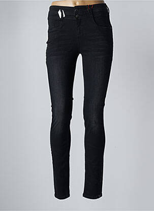 Pantalon slim stretch taille haute noir STREET ONE femme