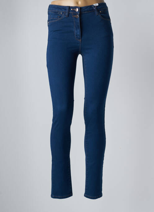 Jeans skinny tissage brut bleu JULIE GUERLANDE femme