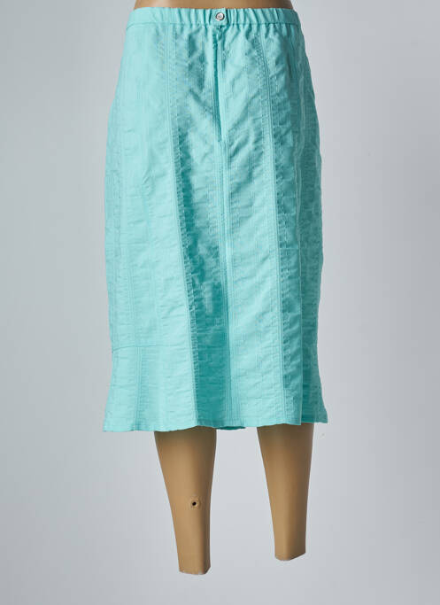Jupe mi-longue bleu GUY DUBOUIS pour femme
