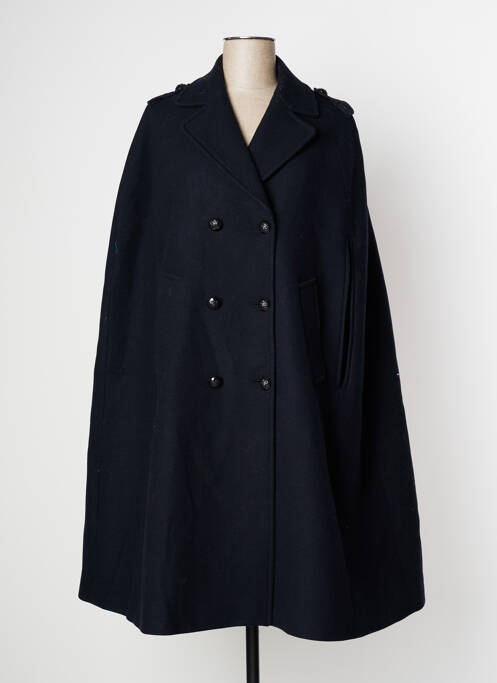 Manteau long bleu CAROLL pour femme