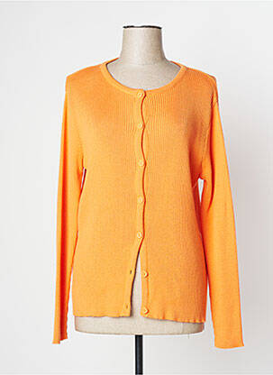 Gilet manches longues stretch orange WEILL femme