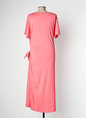 Robe longue manches courtes manches courtes rose RALPH LAUREN femme