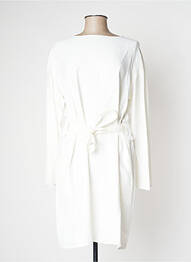 Robe mi-longue manches longues manches longues beige ARMANI femme