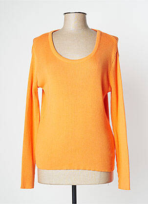 Pull stretch manches longues orange WEILL femme