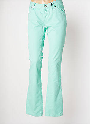Pantalon flare taille normale taille normale vert TOMMY HILFIGER femme