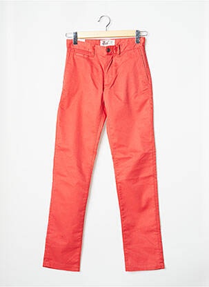Pantalon chino tissage popeline taille normale rouge CHEVIGNON homme