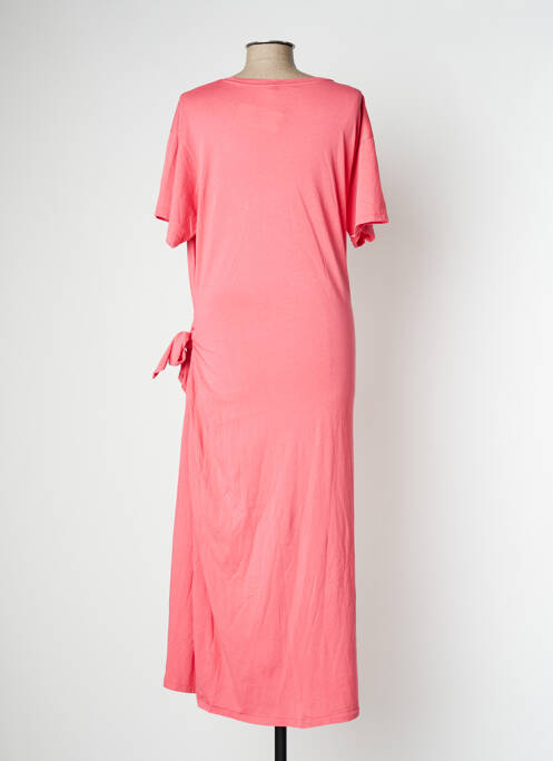 Robe longue manches courtes manches courtes rose RALPH LAUREN femme