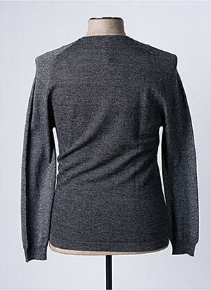 Pull tissage chiné manches longues gris MONTAGUT homme