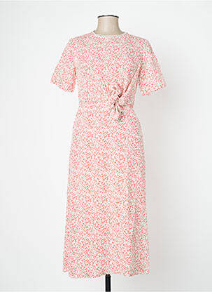Robe mi-longue rouge CHERRY PARIS femme