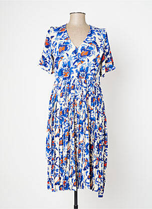 Robe mi-longue bleu CHERRY PARIS femme