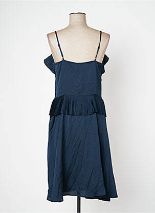 Robe mi-longue bleu ICHI femme