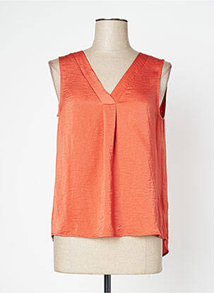 Top orange ICHI femme