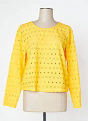 Blouse jaune ICHI pour femme seconde vue