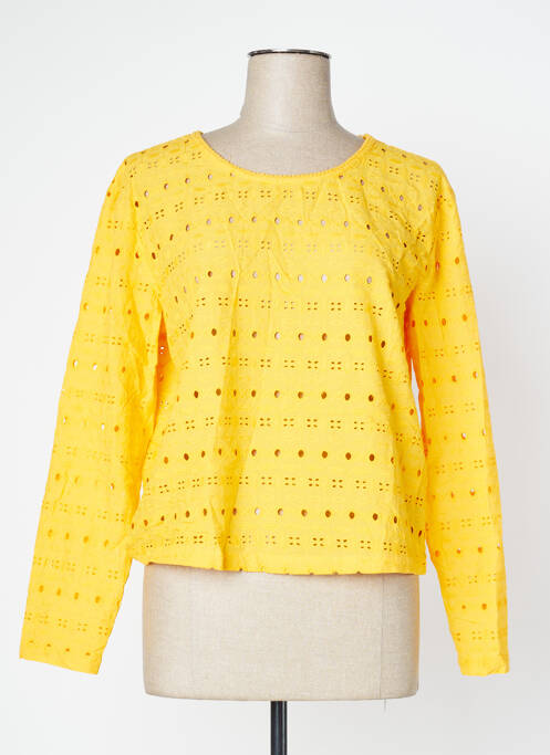 Blouse jaune ICHI pour femme