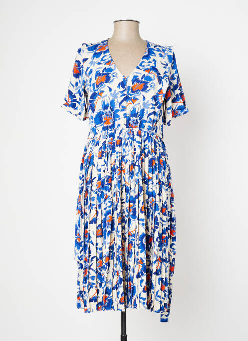 Robe mi-longue bleu CHERRY PARIS pour femme