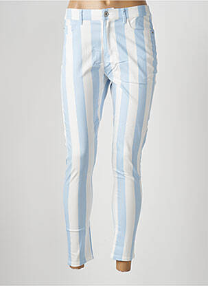 Pantalon 7/8 bleu ICHI femme