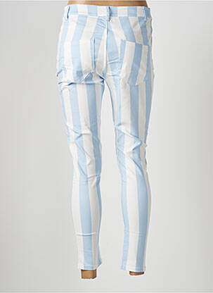 Pantalon 7/8 bleu ICHI femme