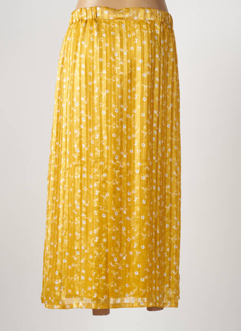 Jupe longue jaune ICHI femme