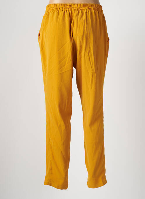 Pantalon droit jaune TIFFOSI pour femme