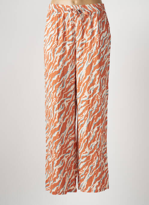 Pantalon large orange ICHI pour femme