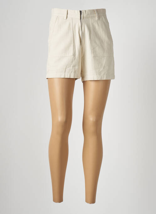 Short beige ICHI pour femme