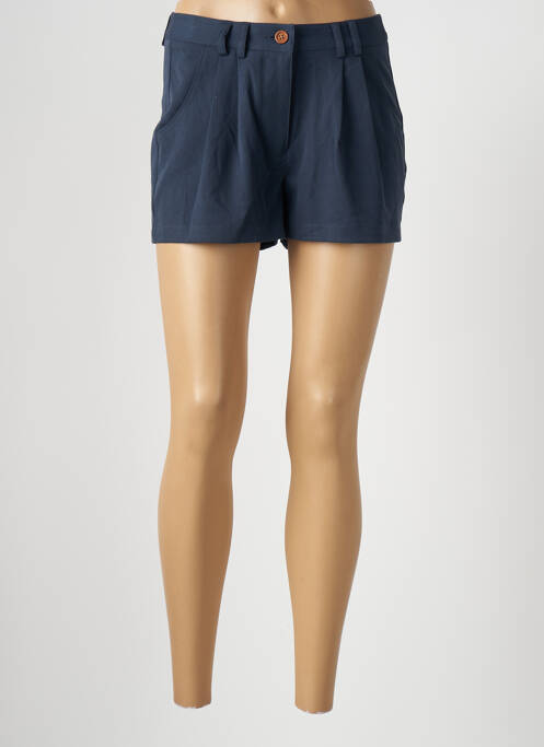 Short bleu ICHI pour femme