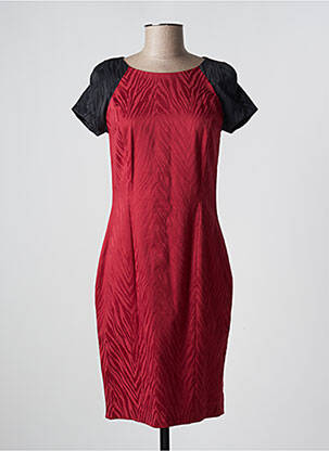 Robe mi-longue rouge MANIGANCE pour femme