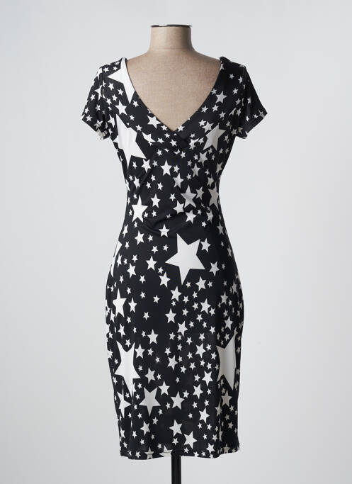 Robe mi-longue noir MANIGANCE pour femme