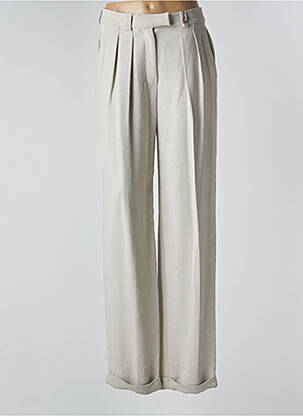 Pantalon large beige PASCAL MILLET pour femme