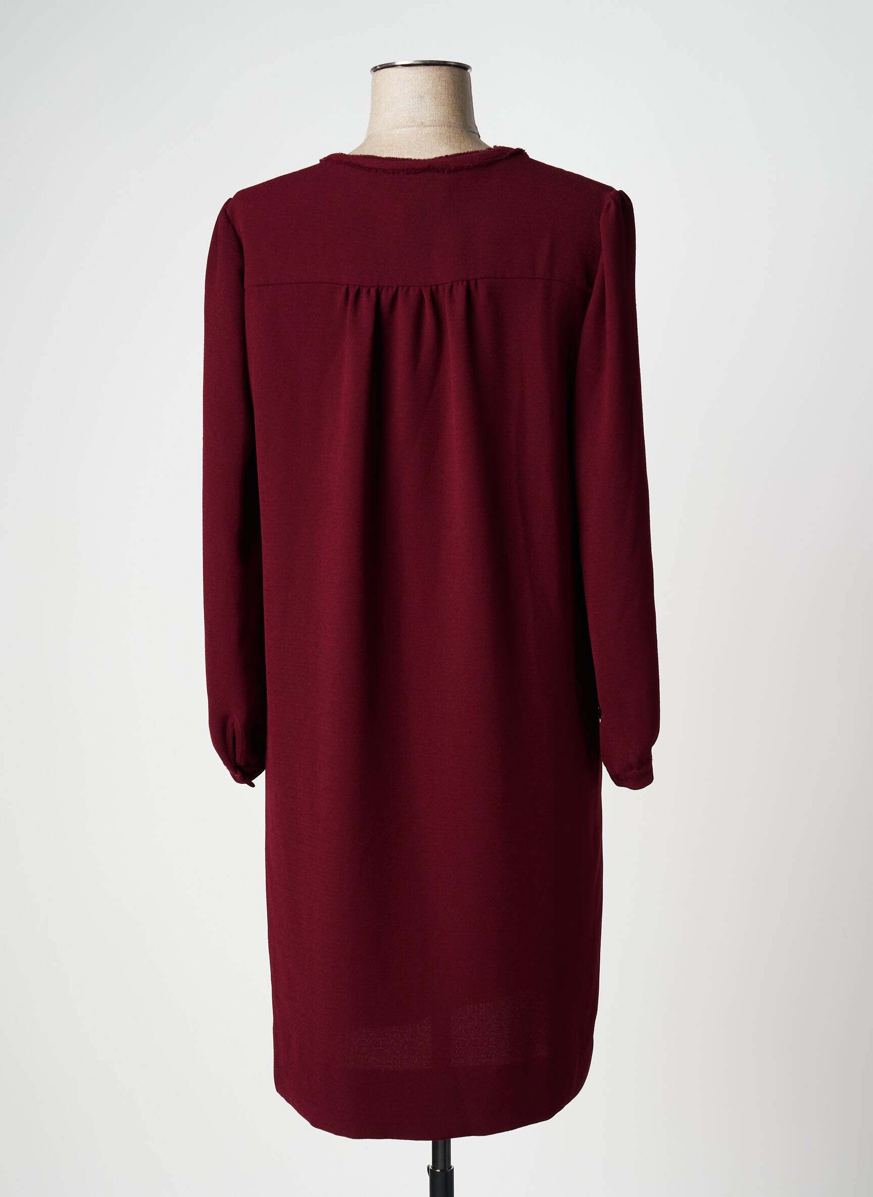 GERARD DAREL Robe mi longue de couleur rouge en soldes pas cher 2344417 rouge0 Modz