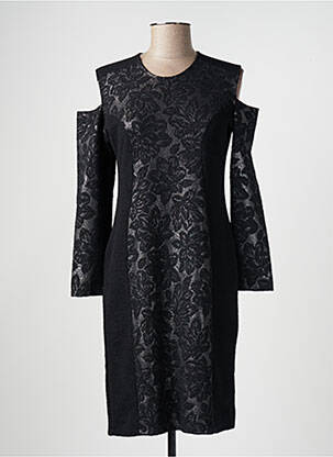 Robe mi-longue noir ANNA MUR femme