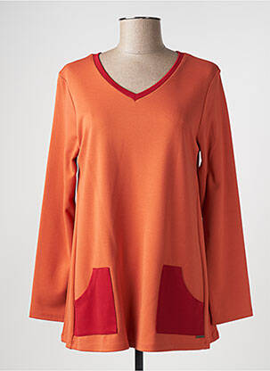Tunique manches longues orange L'ATELIER D'ANNA femme