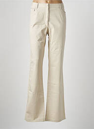 Pantalon droit beige FLEUR DE SEL femme