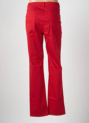 Pantalon slim tissage popeline taille normale rouge PAUPORTÉ femme