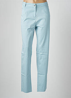 Pantalon slim taille élastique taille normale bleu JAC JAC femme