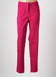 Pantalon slim taille élastique taille normale rose JAC JAC femme