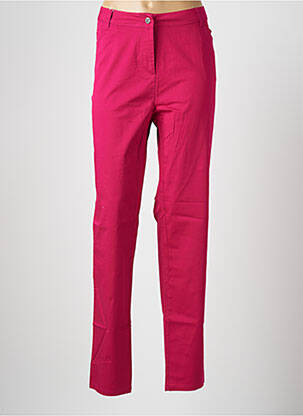 Pantalon slim taille élastique taille normale rose JAC JAC femme